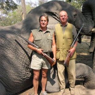 Imagen del rey colgada en la web de Rann Safaris en 2006